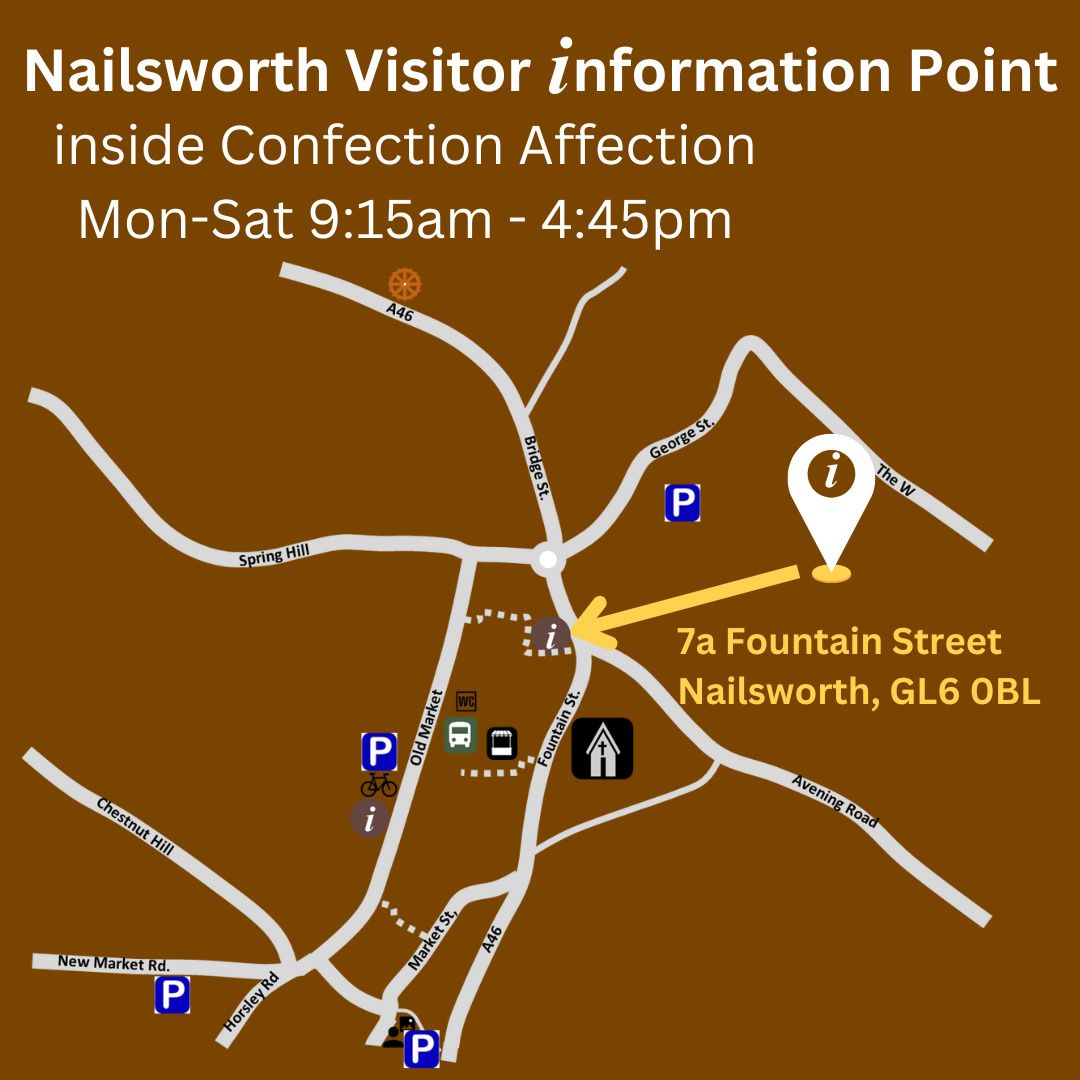 Nailsworth Information Points map